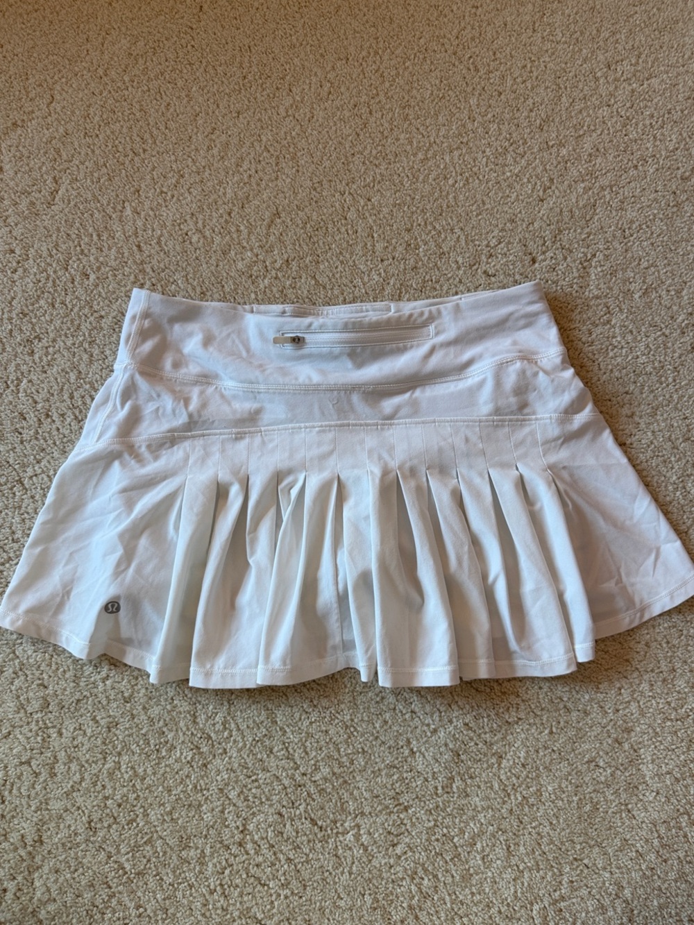 lululemon athletica White Pleated Skater Tennis Skirt